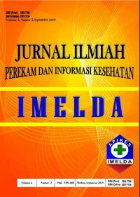 JURNAL ILMIAH PEREKAM DAN INFORMASI KESEHATAN IMELDA Volume 4 No 2