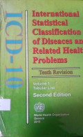 ICD-10 (International Statistical Classification of Diseaces and Related Health Problems) Vol.1 Tabular List